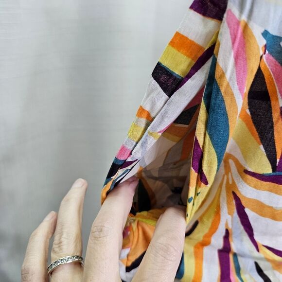 C&C California Floral Embroidered Wrap Skirt Size Large - Picture 10 of 11